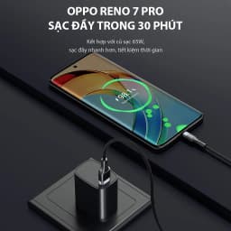 Thumbnail Cáp sạc siêu nhanh VIVAN VQC100S ĐEN Type-C, Công Suất 65W - Phiên Bản Nâng Cấp - HÀNG CHÍNH HÃNG 3