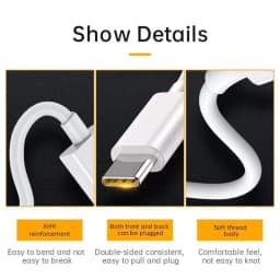 Thumbnail Cáp Sạc / Truyền Dữ Liệu type c Dài 1M Cho realme 5a 50w / 5a 3