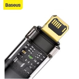 Thumbnail Cáp sạc tự ngắt Baseus Explorer Series USB dùng cho iPhone/iPad 2.4A vải dù siêu bền dài 100CM ( Đen ) 2