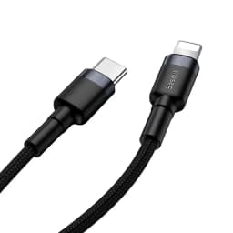 Thumbnail Cáp sạc Typec to IP PD20W 3.0A Baseus Cafule Cable dùng cho iP6/7/8/10/11/12/13/14 Sạc nhanh và truyền dữ liệu 3