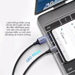Thumbnail Cáp sạc USB 2.0 A sang Type C Ugreen US288 | Dòng sạc 3A 15W 18W | Hỗ trợ QC 3.0 | Bảo Hành 1 đổi 1 18 Tháng 60124 3