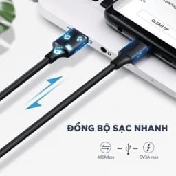 Thumbnail Cáp sạc USB 2.0 A sang USB C Ugreen US287 | Tốc độ truyền 480Mbps | Bảo Hành 1 đổi 1 18 Tháng | 60225 60114 2