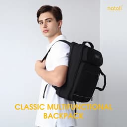 Thumbnail Cặp sách đi học cấp 2, cấp 3 NATOLI Cặp đa năng, Balo đa năng nhiều ngăn BST Classic Multifunctional Backpack B17 2