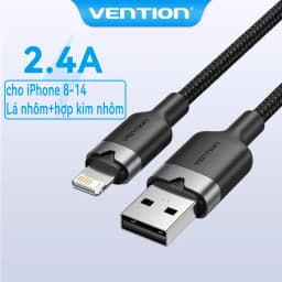 Thumbnail Cáp USB A Vention iPhone 2.4A Cáp Lightning sạc nhanh cho iPad Cáp dữ liệu sạc điện thoại Mini 1