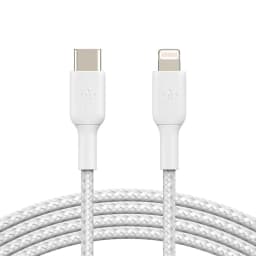 Thumbnail Cáp USB-C to Lightning BOOST CHARGE Belkin vỏ dù, chứng chỉ MFi, sạc nhanh 30W CAA004 2