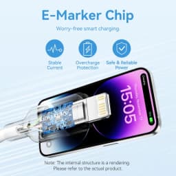 Thumbnail Cáp Vention 27W PD USB C sang Lightning cho iPhone Pro Max sạc nhanh Cáp Type C to L cho iPhone Sạc cho iPad 3