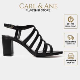 Thumbnail Carl & Ane - Sandal cao gót nữ kiểu dáng chiến binh thời trang màu đen _ CS001 1