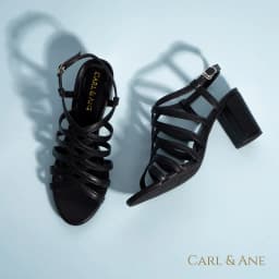 Thumbnail Carl & Ane - Sandal cao gót nữ kiểu dáng chiến binh thời trang màu đen _ CS001 2