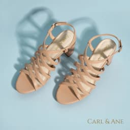 Thumbnail Carl & Ane - Sandal cao gót nữ kiểu dáng chiến binh thời trang màu kem _ CS001 2