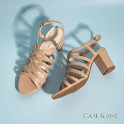 Thumbnail Carl & Ane - Sandal cao gót nữ kiểu dáng chiến binh thời trang màu kem _ CS001 3
