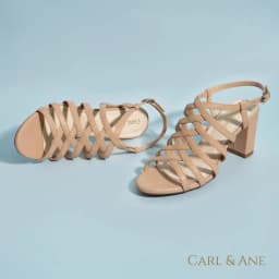 Thumbnail Carl & Ane - Sandal cao gót nữ kiểu dáng chiến binh thời trang màu kem _ CS001 4