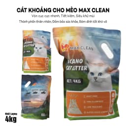 Thumbnail Cát Khoáng Cho Mèo Max Clean, Cát Vệ Sinh Cao Cấp Chuyên Dùng Cho Máy Vệ Sinh, Máy Dọn Phân Mèo 2