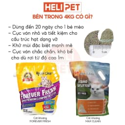 Thumbnail Cát Mèo Max Clean, Cát Khoáng Vệ Sinh Cho Mèo Cao Cấp Siêu Khử Mùi, Siêu Ít Bụi, Siêu Vón 4