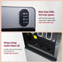 Thumbnail Cây nước nóng lạnh FUJIHOME WD11ES bình âm, làm lạnh điện tử, 3 vòi riêng biệt, bảo hành toàn quốc 4