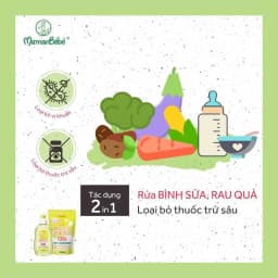 Thumbnail Chai dung dịch rửa bình sữa và rau quả chiết xuất từ dầu cọ combi dung tích 300ml 2