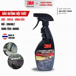 Thumbnail Chai xịt chăm sóc và bảo vệ nội thất da nhựa ô tô 3M™  Leather & Vinyl Cleaner/Restor 39040LT 2
