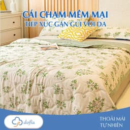 Thumbnail Chăn hè chần bông Dofia thoáng mát dành cho mùa hè nóng nực chất liệu cao cấp mềm mịn 3