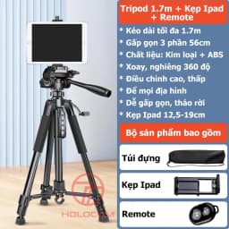 Thumbnail Chân Đỡ Ipad Tripod Điện Thoại 360 Độ Kiêm Tripod Máy Ảnh Dùng Để Livestream Chụp Ảnh Quay Video Cao 180cm-HOLOCOM 3
