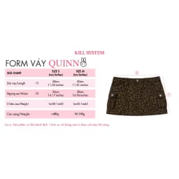 Thumbnail Chân váy beo vải kaki túi hộp QUINN có lót quần - 𝐊𝐈𝐋𝐋 𝐒𝐘𝐒𝐓𝐄𝐌 2