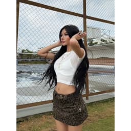 Thumbnail Chân váy beo vải kaki túi hộp QUINN có lót quần - 𝐊𝐈𝐋𝐋 𝐒𝐘𝐒𝐓𝐄𝐌 4