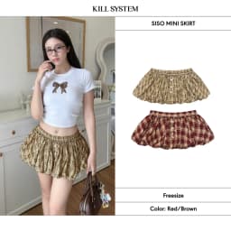 Thumbnail Chân váy bí sọc caro cạp thấp SISO chân váy bí ngô - 𝐊𝐈𝐋𝐋 𝐒𝐘𝐒𝐓𝐄𝐌 1