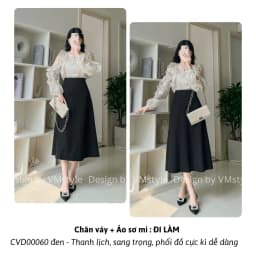 Thumbnail Chân váy chữ a dáng dài VM STYLE, chân váy dài xoè trơn basic đi học, đi chơi, đi làm - CVD00060 4