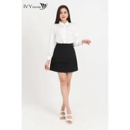 Thumbnail Chân váy chữ A phối viền hoa nổi IVY moda MS 31M8312 4