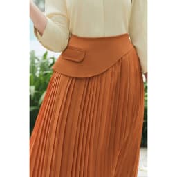 Thumbnail Chân váy dáng xòe dập ly, phủ cạp LAMER L62L24Q005 3