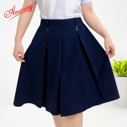 Thumbnail Chân váy học sinh, có quần bên trong, có túi đựng đồ, lưng chun phía sau, có size lớn, Amazing 3