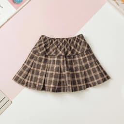 Thumbnail Chân váy kaki kẻ xếp ly bé gái kèm quần lót LITIBABY size 4 đến 14 tuổi 1