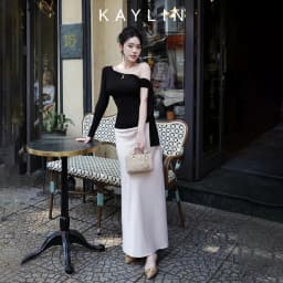 Thumbnail Chân váy KAYLIN dài basic chất vải lụa mềm mịn mát lạnh phong cách thanh lịch N2118 2