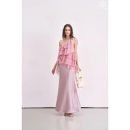 Thumbnail Chân váy lụa 2 lớp cao cấp lưng cao (Tặng kèm dây belt) MOLLYNISTA  đuôi cá tôn dáng 4