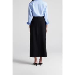 Thumbnail Chân váy maxi MONO TALK dáng xuông xẻ tà hai bên poplin dày MOF23W-B10004TK 3