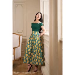Thumbnail Chân Váy Nữ Công Sở Dự Tiệc MY WAY Xòe Bồng Họa Tiết Sang Trọng 9MCX285 3