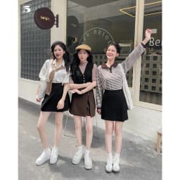 Thumbnail Chân váy nữ Twentyfive 2 lớp, 2 tà, xếp ly nửa, khóa sau 6282 3