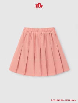 Thumbnail Chân váy xếp ly bé gái Riomio chân váy chất liệu kaki bên trong có quần bảo hộ RCV1095 3