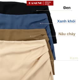 Thumbnail Chân váy xếp ly tà chéo KAMONG phong cách công sở CV006 1