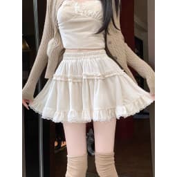 Thumbnail Chân váy xếp ly tầng LYRA cạp chun, Chân váy nữ ngắn xoè 2 lớp xinh xắn phong cách tiểu thư có quần bảo hộ - CSYCN0190 3