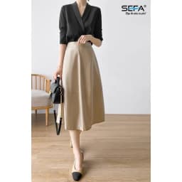 Thumbnail Chân váy xoè SEFA dáng dài thanh lịch hai túi SFV2217 3