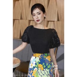 Thumbnail Chân Váy Xòe Xếp Ly Công Sở Nữ My Way Họa Tiết Ren Cao Cấp 5MCX284 2