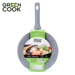 Thumbnail Chảo đáy từ vân đá GCP02 chống dính PFOA free GREEN COOK 1