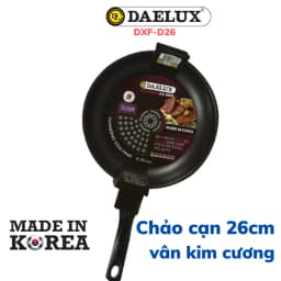 Thumbnail Chảo cạn chống dính phủ vân kim cương Daelux 26cm Made in Korea DXF-D26 1
