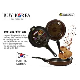 Thumbnail Chảo cạn chống dính phủ vân kim cương Daelux 26cm Made in Korea DXF-D26 3