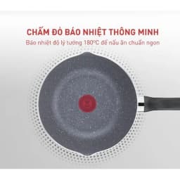 Thumbnail Chảo chiên sâu lòng vân đá Tefal Natura B2266595 26cm 4