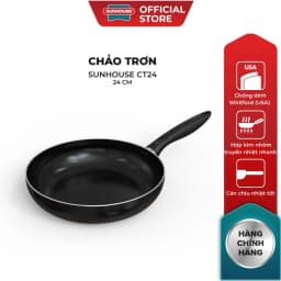 Thumbnail Chảo Chống Dính SUNHOUSE Trơn Size 16-30cm - Không dùng được bếp từ 1
