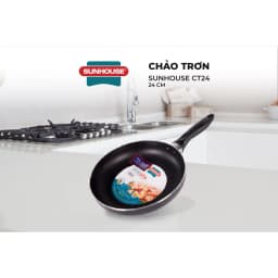 Thumbnail Chảo Chống Dính SUNHOUSE Trơn Size 16-30cm - Không dùng được bếp từ 2