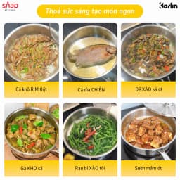 Thumbnail Chảo Inox 304 Karlin P3 Đáy 3 Lớp Size 24cm Chống Dính Tự Thân Thương Hiệu Đức Snap Kitchen 3