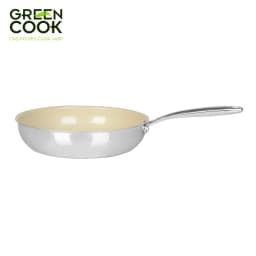 Thumbnail Chảo Men Gốm Trắng 3 Lớp Inox Nguyên Khối và 4 Lớp Chống Dính PFOA free Green Cook GCP235 3