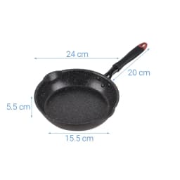 Thumbnail Chảo nhôm chống dính, vân đá, đáy từ Kangaroo KG661 2
