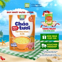 Thumbnail Cháo Tươi Baby Sài Gòn Food Thịt Thăn Bằm & Bí Đỏ 240G 1
